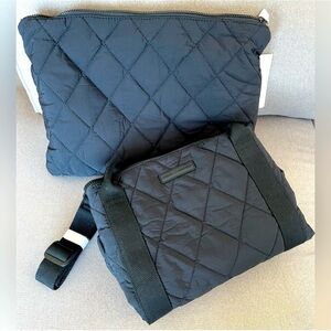 Poppy & Peonies Bon Voyage quilted packable duffle bag